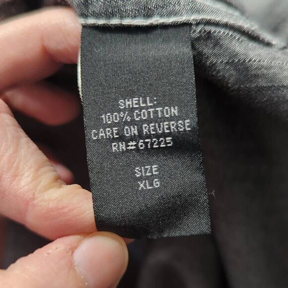 Ocean Current Gray Snap Front Long Sleeve Western Shirt‎ Men's Size XL - Picture 11 of 13